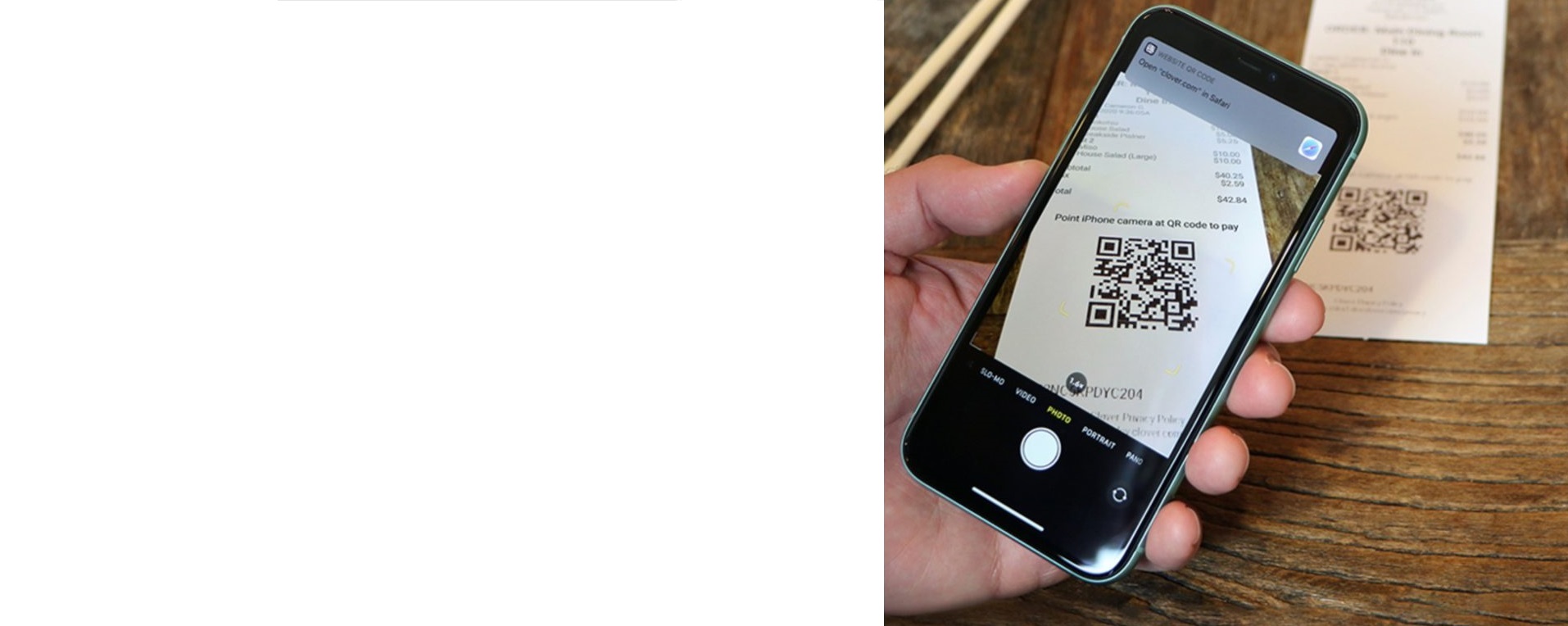 Customer paying via TextnPay SMS payment link on mobile phone